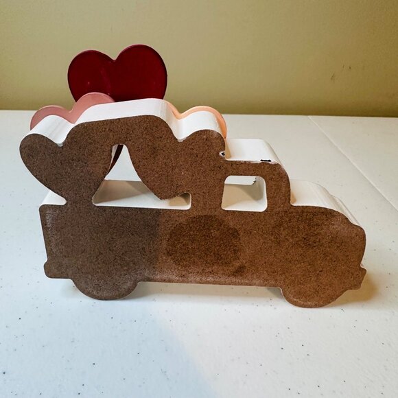 LOADS OF LOVE pickup truck Valentines Day decoration Heart Valentine tiered tray - Picture 5 of 8